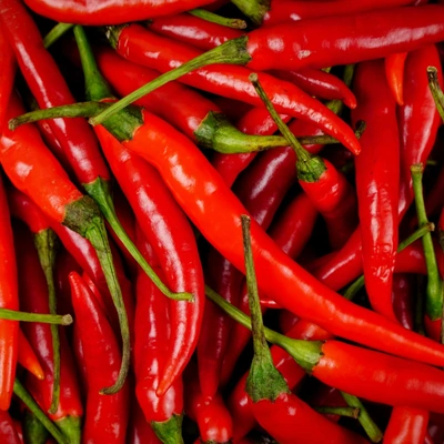 Red chili peppers, the plant CapsiMax is extracted from (illustration, not a photo of the ElectroSlim powder)